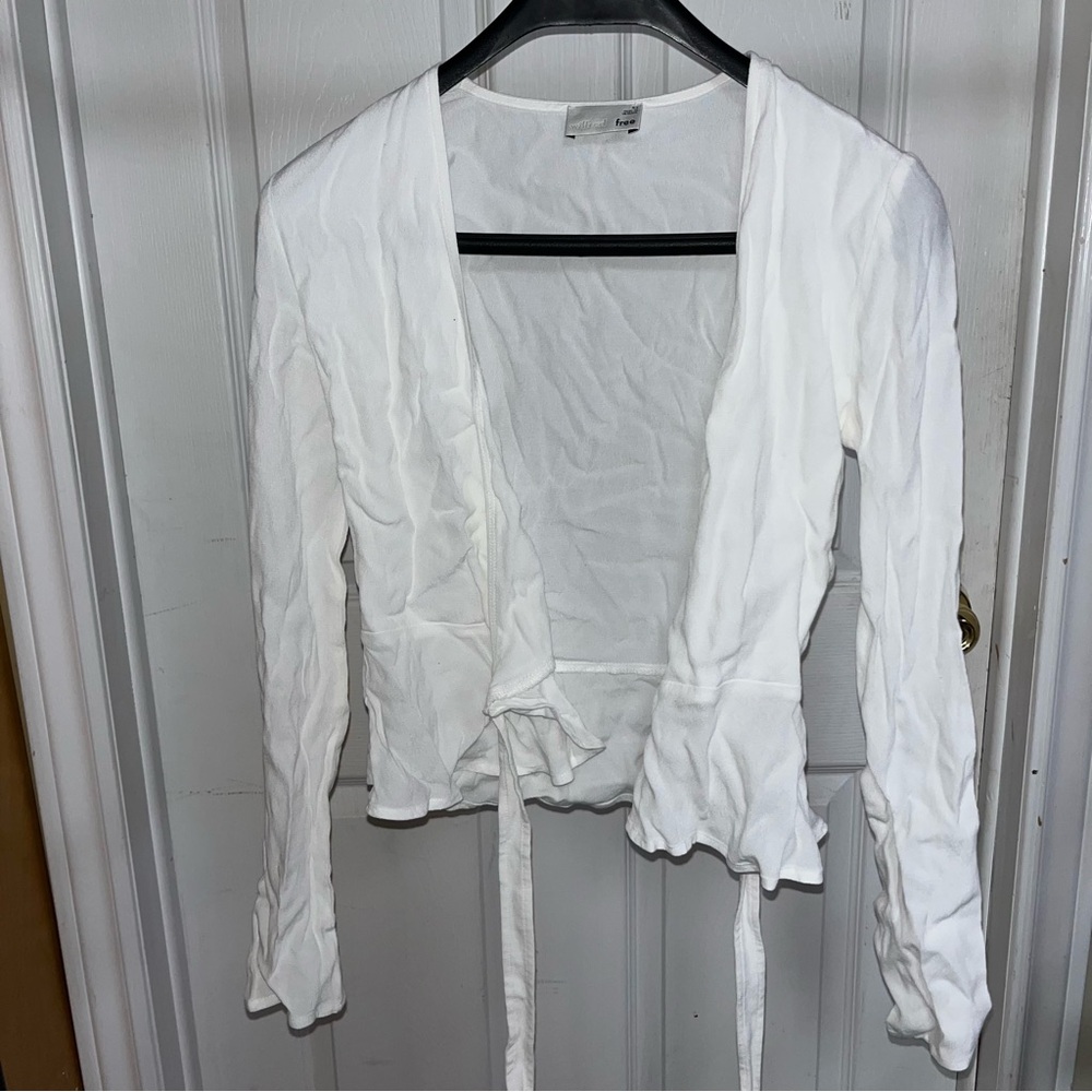 Wilfred White Wrap Top